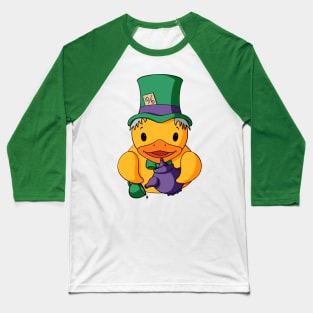 Mad Hatter Rubber Duck Baseball T-Shirt